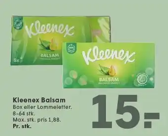 SPAR Kleenex Balsam 8-64 stk tilbud