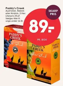 SPAR PADDY'S CREEK 3 liter tilbud