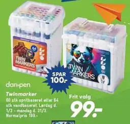 Bilka DANPEN Twinmarker tilbud