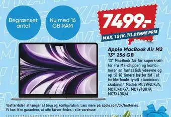 Bilka Apple MacBook Air M2 13 256 GB tilbud