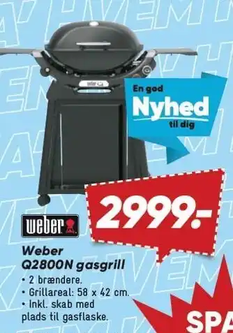 Bilka Weber Q2800N gasgrill tilbud