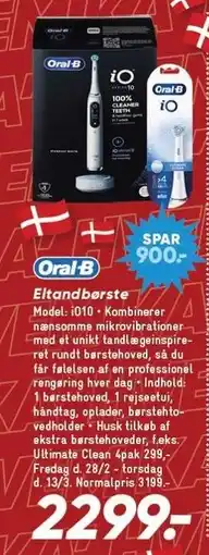 Bilka ORAL-B Eltandbørste tilbud