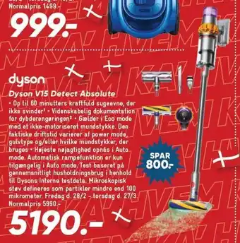 Bilka Dyson V15 Detect Absolute tilbud