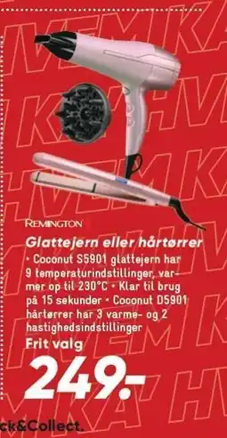 Bilka REMINGTON Glattejern eller hårtørrer tilbud