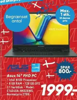 Bilka Asus 14 FHD PC tilbud