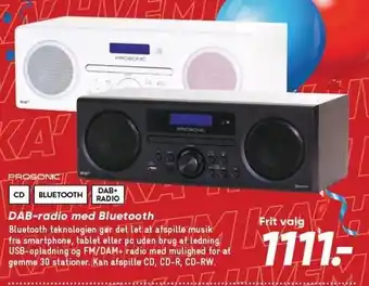 Bilka PROSONIC DAB-radio med Bluetooth tilbud