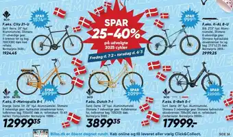 Bilka SPAR 25-40% på udvalgte 2025 cykler tilbud