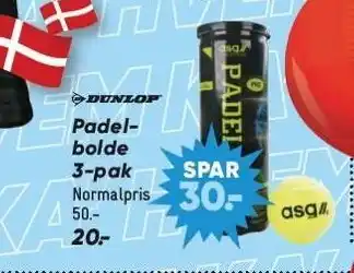 Bilka Padelbolde 3-pak tilbud