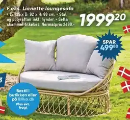 Bilka Lianette loungesofa tilbud