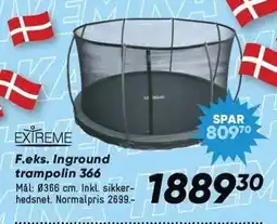 Bilka Extreme inground trampolin 366 tilbud