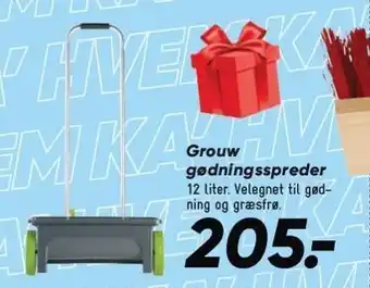 Bilka Grouw gødningsspreder tilbud