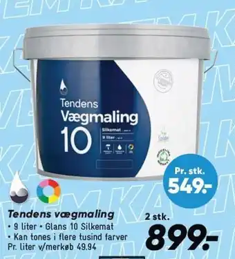 Bilka Tendens vægmaling tilbud