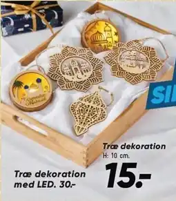 Bilka Træ dekoration eller Træ dekoration med LED tilbud