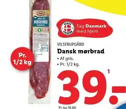 Lidl Dansk mørbrad tilbud