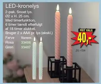 Harald Nyborg LED-kronelys tilbud