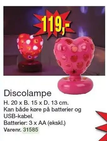 Harald Nyborg Discolampe tilbud