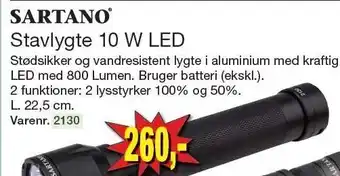 Harald Nyborg Stavlygte 10 W LED tilbud