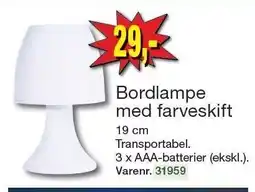 Harald Nyborg Bordlampe med farveskift tilbud