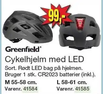 Harald Nyborg Cykelhjelm med LED tilbud