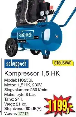 Harald Nyborg Kompressor 1,5 HK tilbud