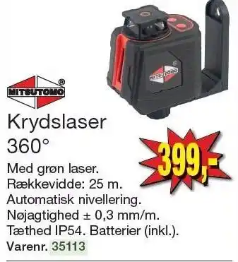 Harald Nyborg Krydslaser 360° tilbud