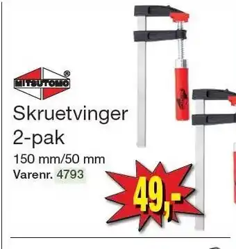 Harald Nyborg Skruetvinger 2-pak tilbud