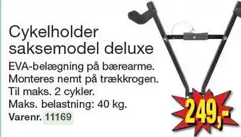 Harald Nyborg Cykelholder saksemodel deluxe tilbud