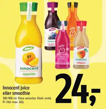 Føtex INNOCENT juice eller smoothie tilbud