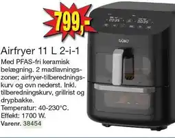 Harald Nyborg Airfryer 11 L 2-i-1 tilbud