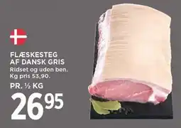 MENY FLÆSKESTEG AF DANSKG RIS tilbud