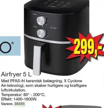 Harald Nyborg Airfryer 5 L tilbud