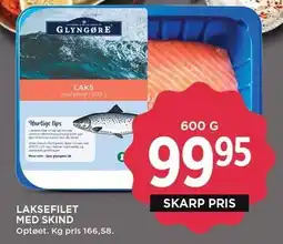 MENY GLYNGØRE LAKSEFILET MED SKIND tilbud