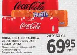 MENY COCA-COLA, COCA-COLA ZERO, TUBORG SQUASH ELLER FANTA tilbud