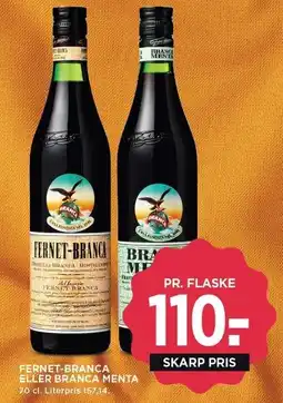 MENY FERNET-BRANCA ELLER BRANCA MENTA tilbud