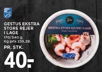 MENY GESTUS EKSTRA STORE REJER I LAGE tilbud