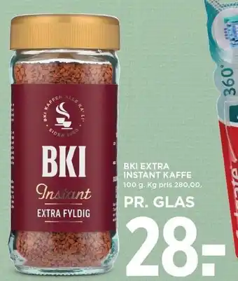 MENY BKI EXTRA INSTANT KAFFE tilbud