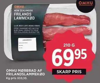 MENY OMHU MØRBRAD AF FRILANDSLAMMEKØD tilbud