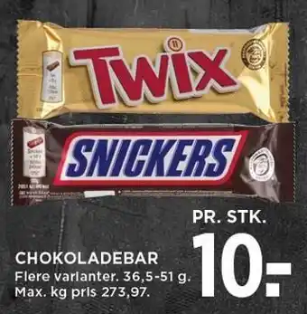 MENY CHOKOLADEBAR tilbud