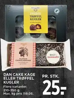 MENY DAN CAKE KAGE ELLER TRØFFEL KUGLER tilbud