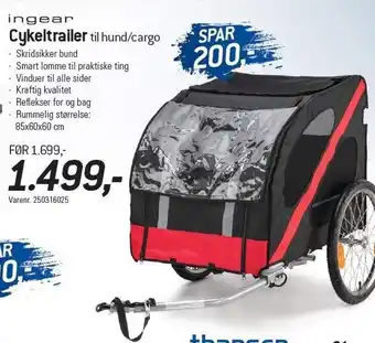 Thansen Cykeltrailer til hund/cargo tilbud