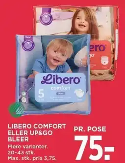 MENY LIBERO COMFORT ELLER UP&GO BLEER tilbud