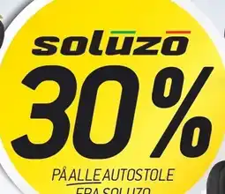 Thansen 30% PÅ ALLE AUTOSTOLE FRA SOLUZO tilbud