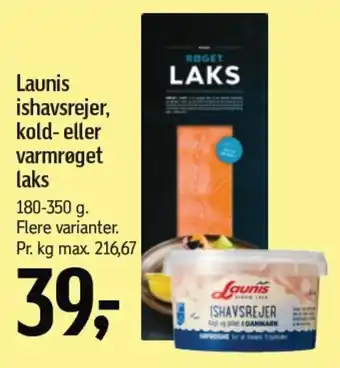 Føtex Launis ishavsrejer, kold- eller varmrøget laks tilbud