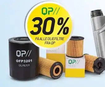 Thansen 30%PÅ ALLE OLIEFILTRE FRA QP tilbud