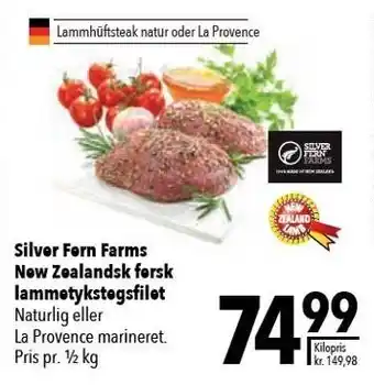 Citti Silver Fern Farms New Zealandsk lammetykstegsfilet tilbud