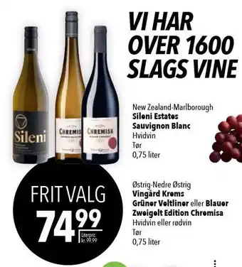 Citti Rødvin og Hvidvin 75 cl tilbud