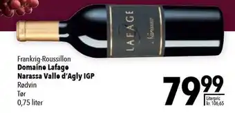 Citti Domaine Lafage Narassa Valle d'Agly IGP 0,75 liter tilbud