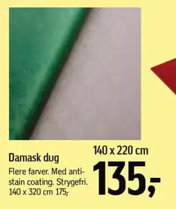 Føtex Damask dug tilbud