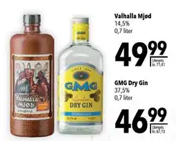 Citti Valhalla Mjød eller GMG Dry Gin tilbud