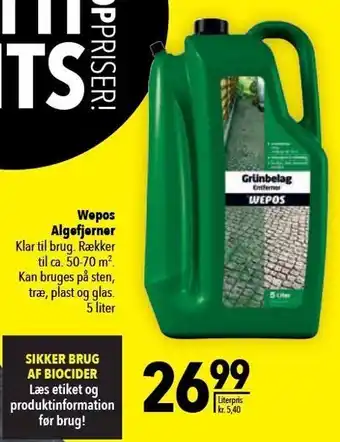 Citti Wepos Algefjerner 5 liter tilbud